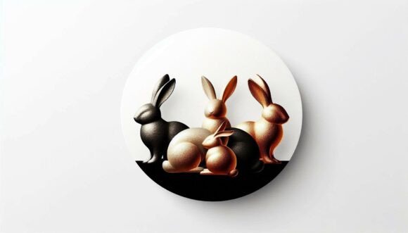 Download Metallic Shimmer Bunnies - Metallic shimmer Collection